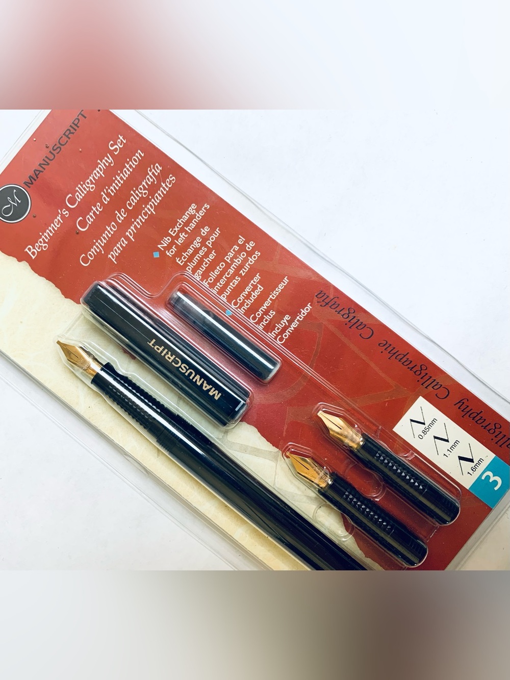 Manuscript Beginners Calligraphy Set 3 nib left handed exchange